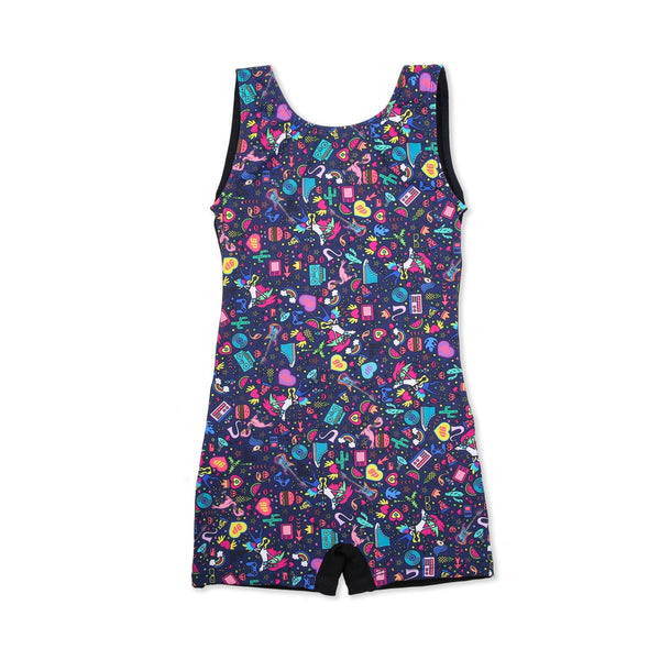 Flamingo Unicorn Jam Biketard Flamingo Unicorn Jam Biketard
