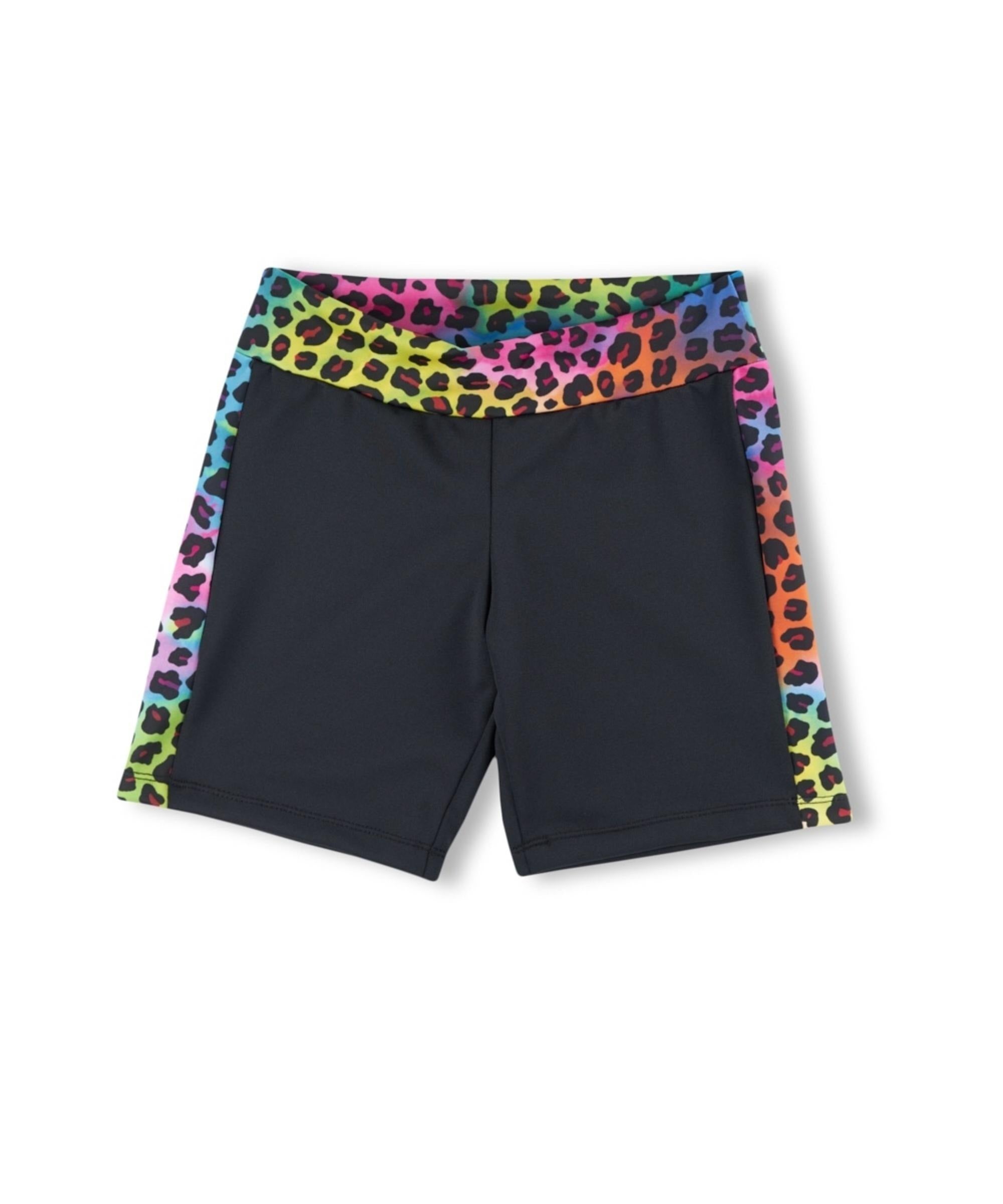 Black Rainbow Leopard Bikeshort Black Rainbow Leopard Bikeshort