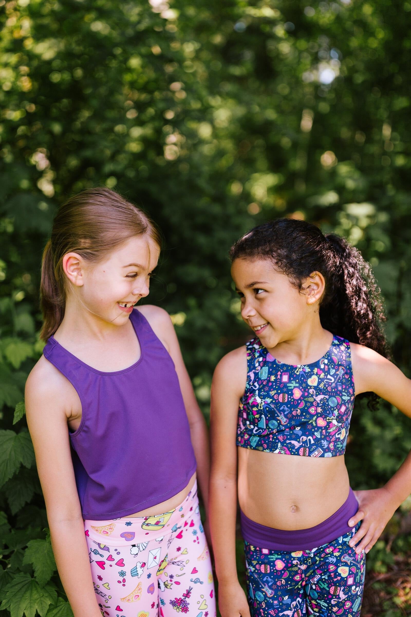Purple Zen Crop Tank Purple Zen Crop Tank