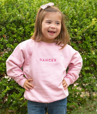 72519c Girls Twist Front Mini Ballet Sweater