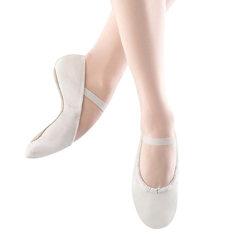 S0205G Dansoft (WHT) Leather Ballet Slipper