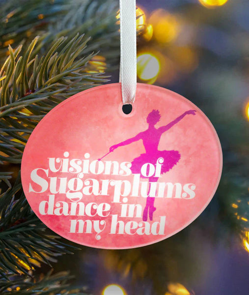 Visions of Sugarplum Glass Ornament Visions of Sugarplum Glass Ornament