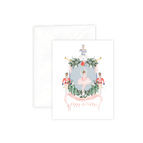 Rose Gold Ballerina Christmas Ornament