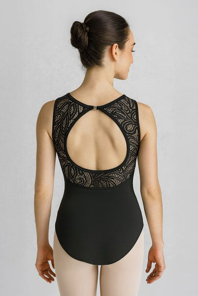 01717 Veronica Open Back Lace Tank Leotard