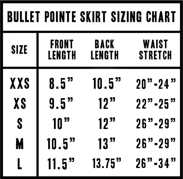 Bullet Pointe Skirt MORE COLOURS!