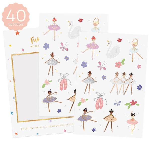 Ballerina Temporary Tattoo Pack