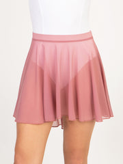 1016A Balletcore Midi Length High Low Skirt