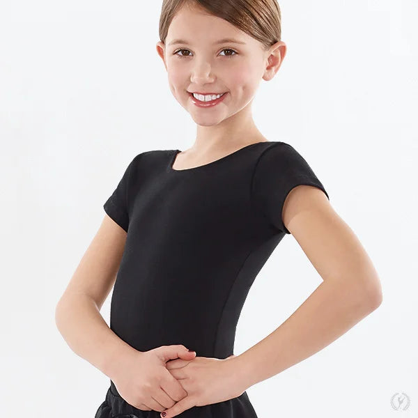 1043 Girls Cotton Lycra® Short Sleeve Leotard