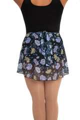 12186W Le Jardin Printed Mesh Wrap Skirt