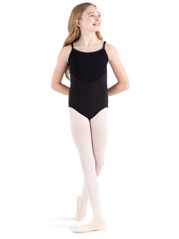 SE1076C Mesh Sleeve Raglan Leotard