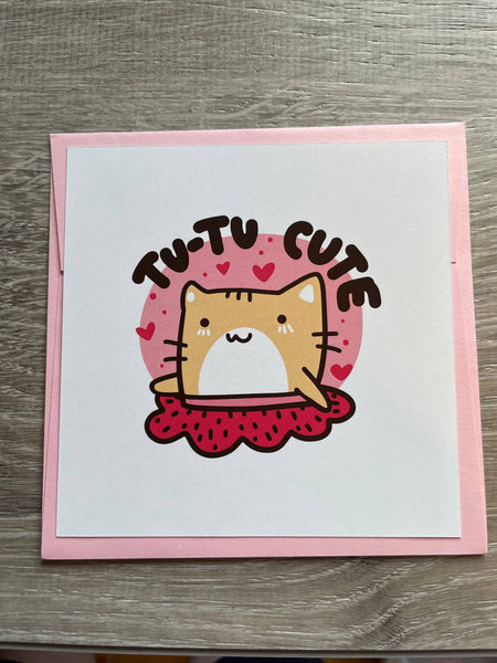 Tutu Cute Greeting Card