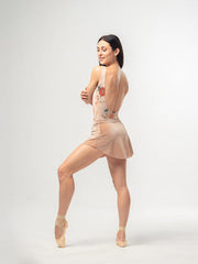 Diana Leotard Peach Bloom