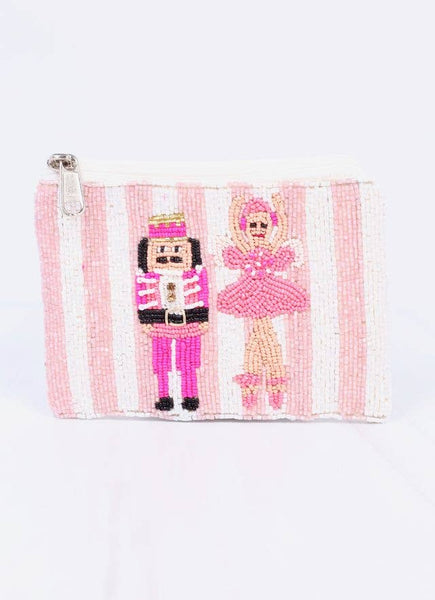 Nutcracker Waltz Beaded Pouch