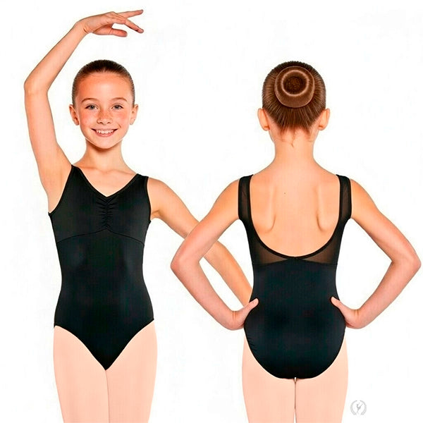 41419C Mesh V Front Tank Girls Leotard
