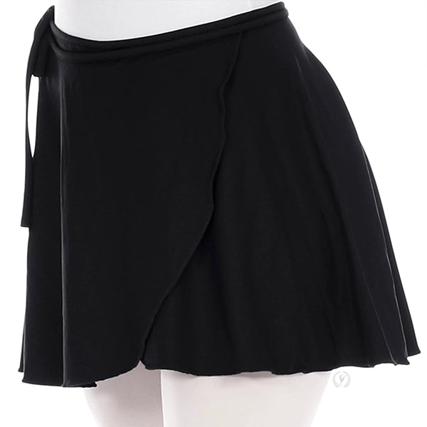 44362P Microfiber Plus Size Opaque Wrap Skirt