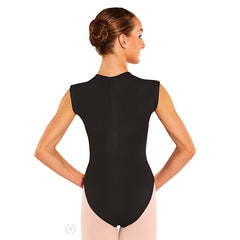 44372 Zipper Back Cap Sleeve Leotard