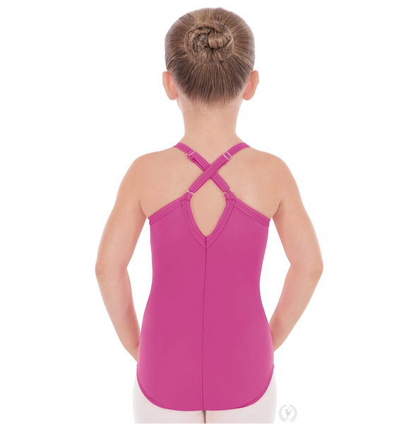 4464C Microfiber PrincessSeam Camisole Leotard Girls