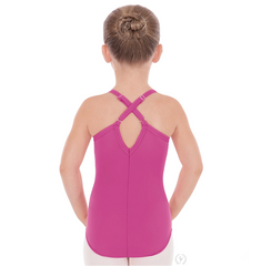 4464C Microfiber Princess Seam Camisole Leotard Girls