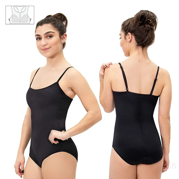 4488 Microfiber Adjustable Strap Camisole Leotard with Built-in-Bra