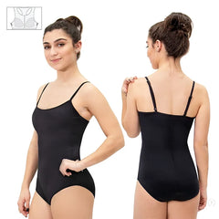 4488 Microfiber Adjustable Strap Camisole Leotard with Built-in-Bra