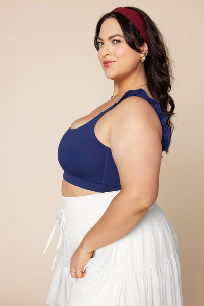 Romance Ruffle Bra - Sapphire