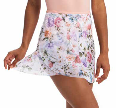 MS12CH Georgette Mock Wrap Skirt
