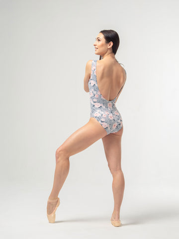 Diana Leotard Gray Rose