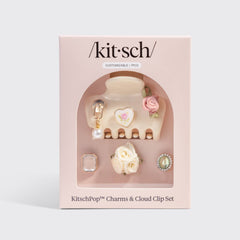 KitschPop™️ Cloud Clip 7pc Set Vintage - Pearlized Cream