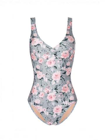 Diana Leotard Gray Rose