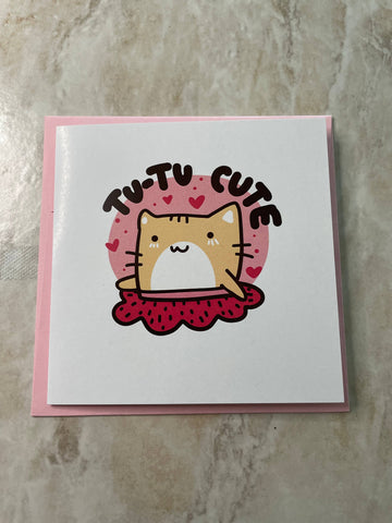 Tutu Cute Greeting Card