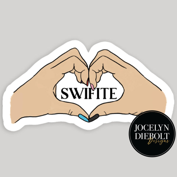 Swiftie Hand Heart Taylor Swift Sticker