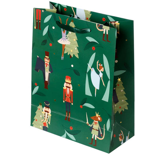 Christmas Holidays Nutcracker Sugar Plum Fairy Gift Bag L