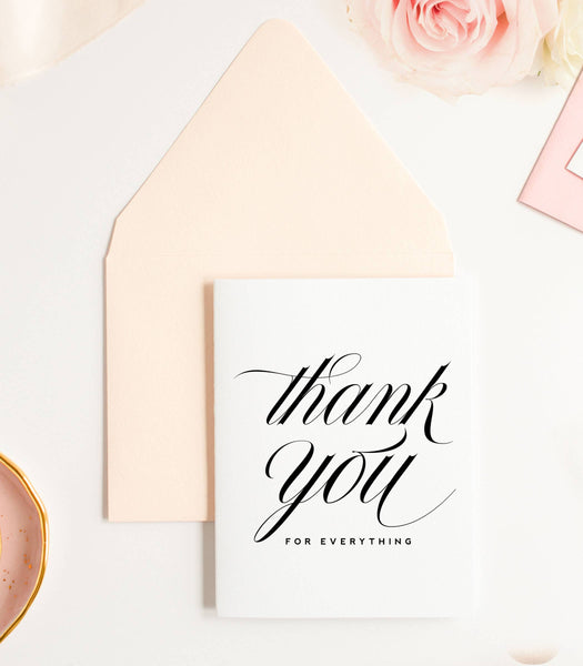 Thank You for Everything Greeting Card