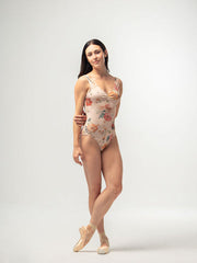 Diana Leotard Peach Bloom