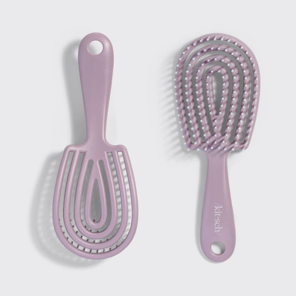 Mini Soft Violet Detangling Flexi Brush
