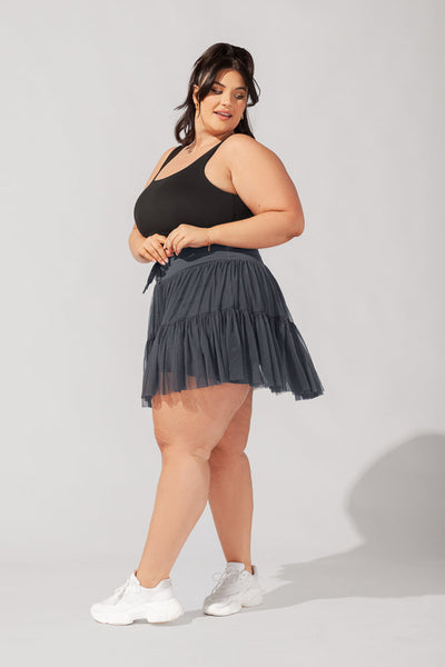 Pirouette Skort - Smoky Grey