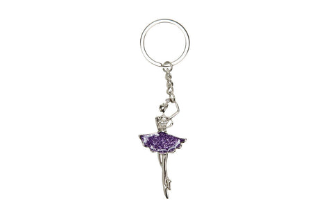 Ballerina Keyring Purple