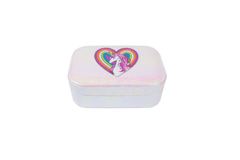 83601 Pretty Precious Unicorn Jewelry Box Irridescent