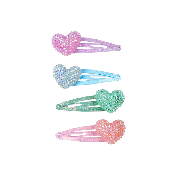 88056 Sparkle Heart Bobble Hair Clip
