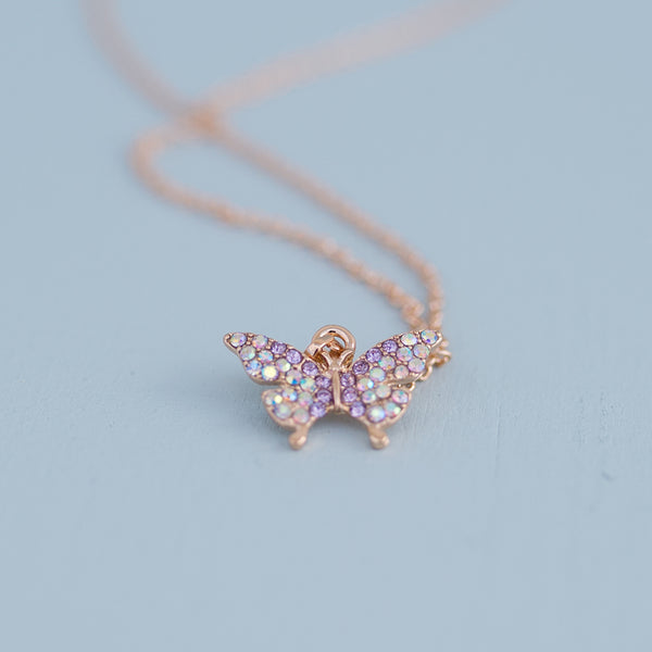 90401 Boutique Butterfly Gem Necklace