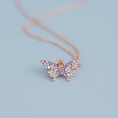 90401 Boutique Butterfly Gem Necklace