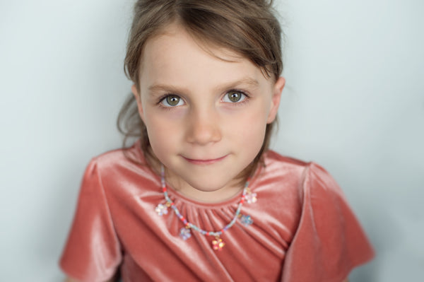 90413 Boutique Shimmer Flower Necklace