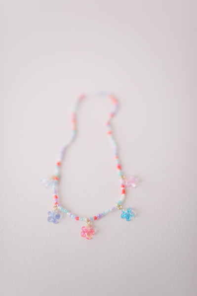 90413 Boutique Shimmer Flower Necklace