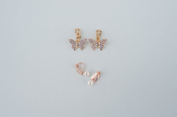 90603 Boutique Butterfly Clip On Earrings