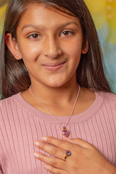 92206 Boutique Chic Lilac Love Necklace