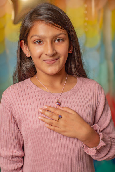 92206 Boutique Chic Lilac Love Necklace