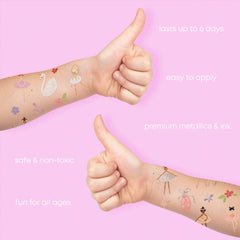 Ballerina Temporary Tattoo Pack