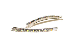 AY0001 2.5″ AB + Crystal Slide Barrette