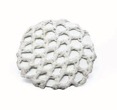 AZ0031 White Crochet Bun Cover