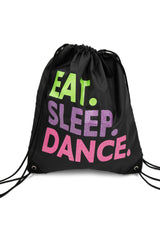 B292 Eat. Sleep. Dance. Drawstring Bag